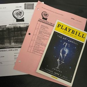 2015 Tony Awards Playbill, Rundown, and Schedule